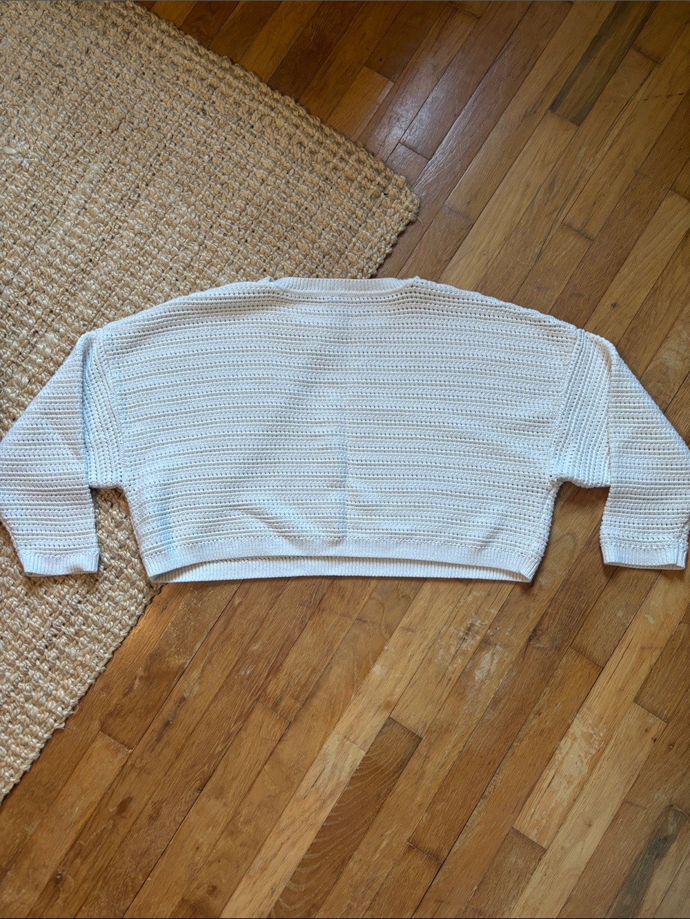 GAP Crochet Boatneck Crop Sweater - Picture 5 of 6